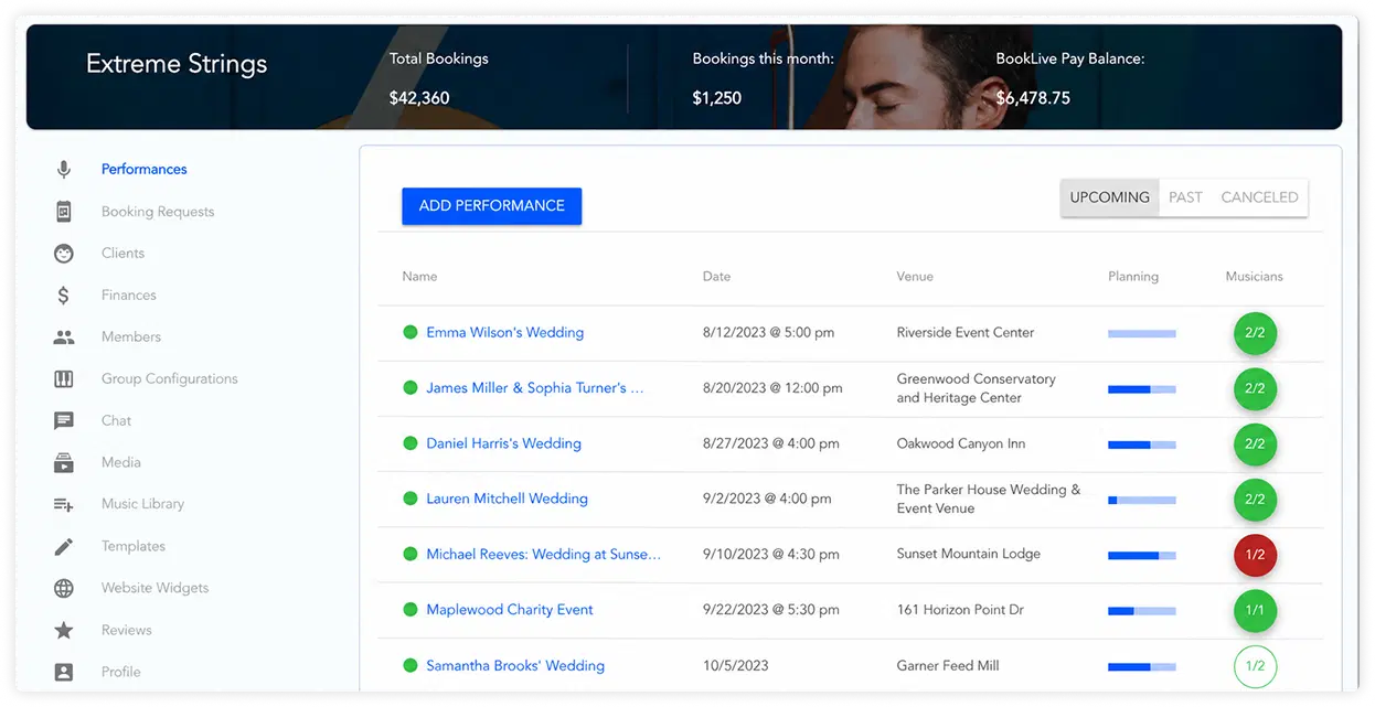 BookLive Pro platform screenshot