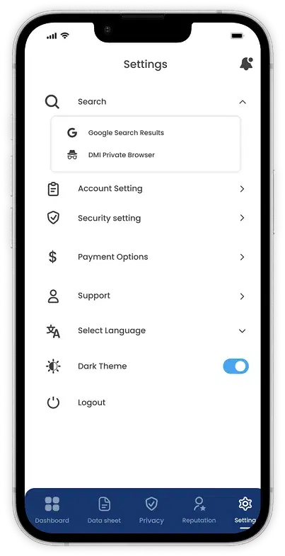Deletemyinfo app screen 8
