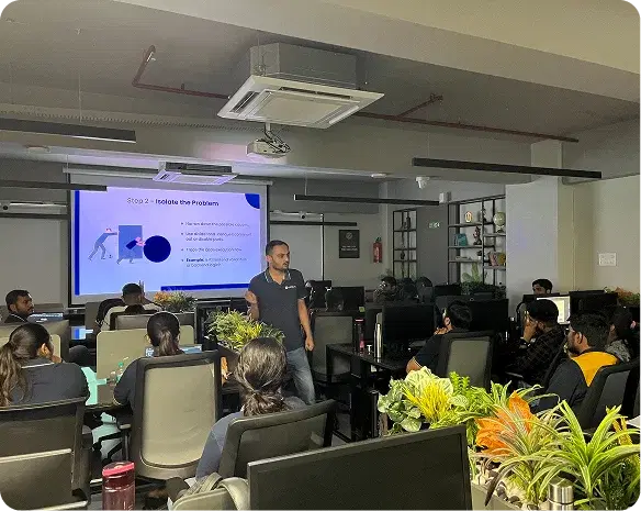 Meeting in office