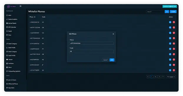 Alinea platform screenshot 4