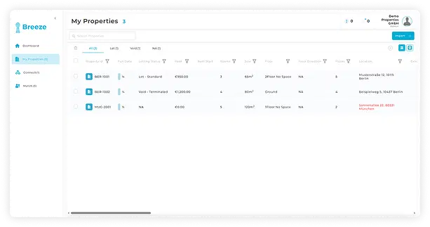 Breeze platform screenshot 2