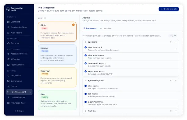 Conversation Insights platform screenshot 2