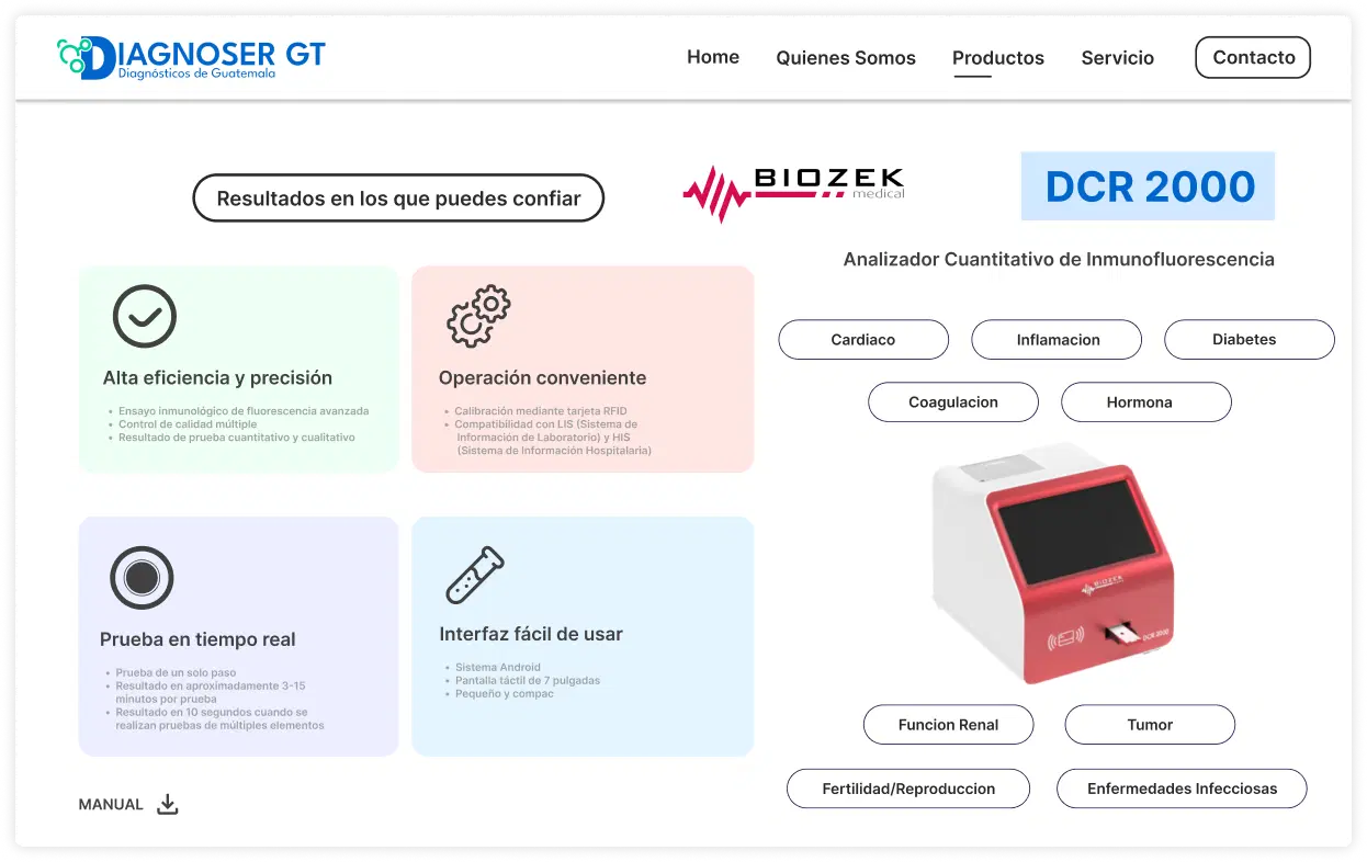 Diagnosergt platform screenshot