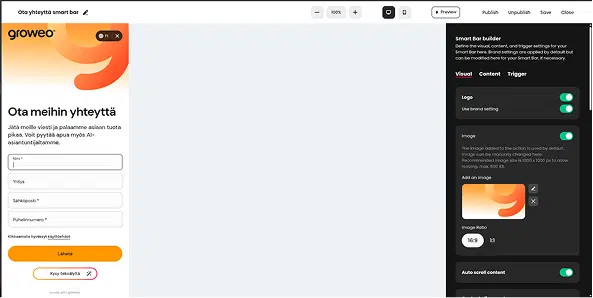 Groweo platform screenshot 3