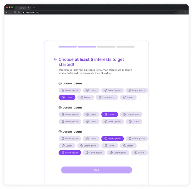 The Mediverse platform screenshot 3