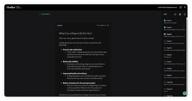 Outlier platform screenshot 2