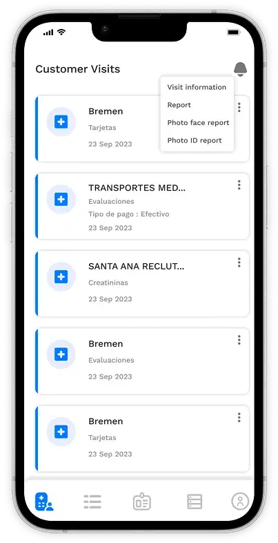 CIFF Laboratorio app screen 1
