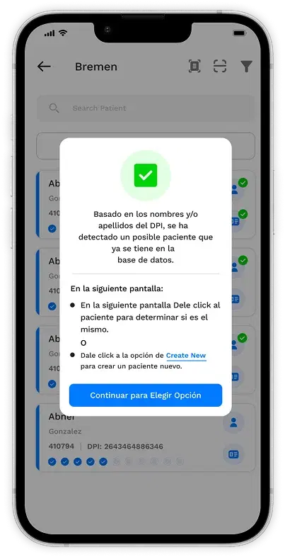 CIFF Laboratorio app screen 2