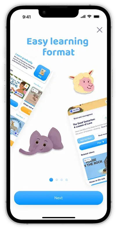 AbbaKid app screen 1