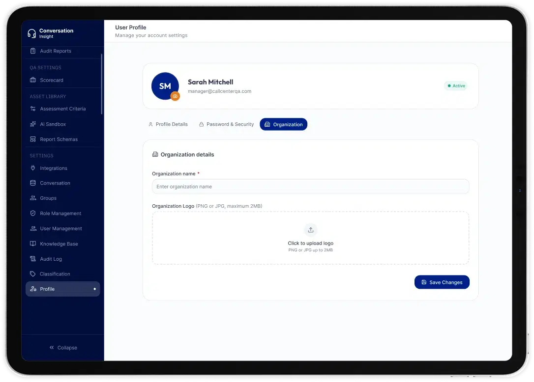 Conversation Insights app screen 6