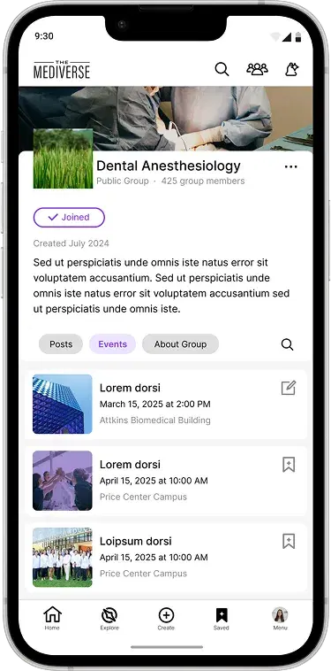 The Mediverse app screen 4