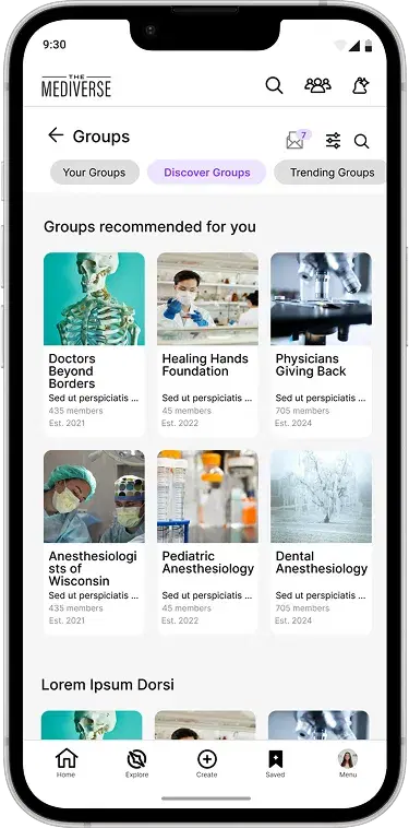 The Mediverse app screen 5